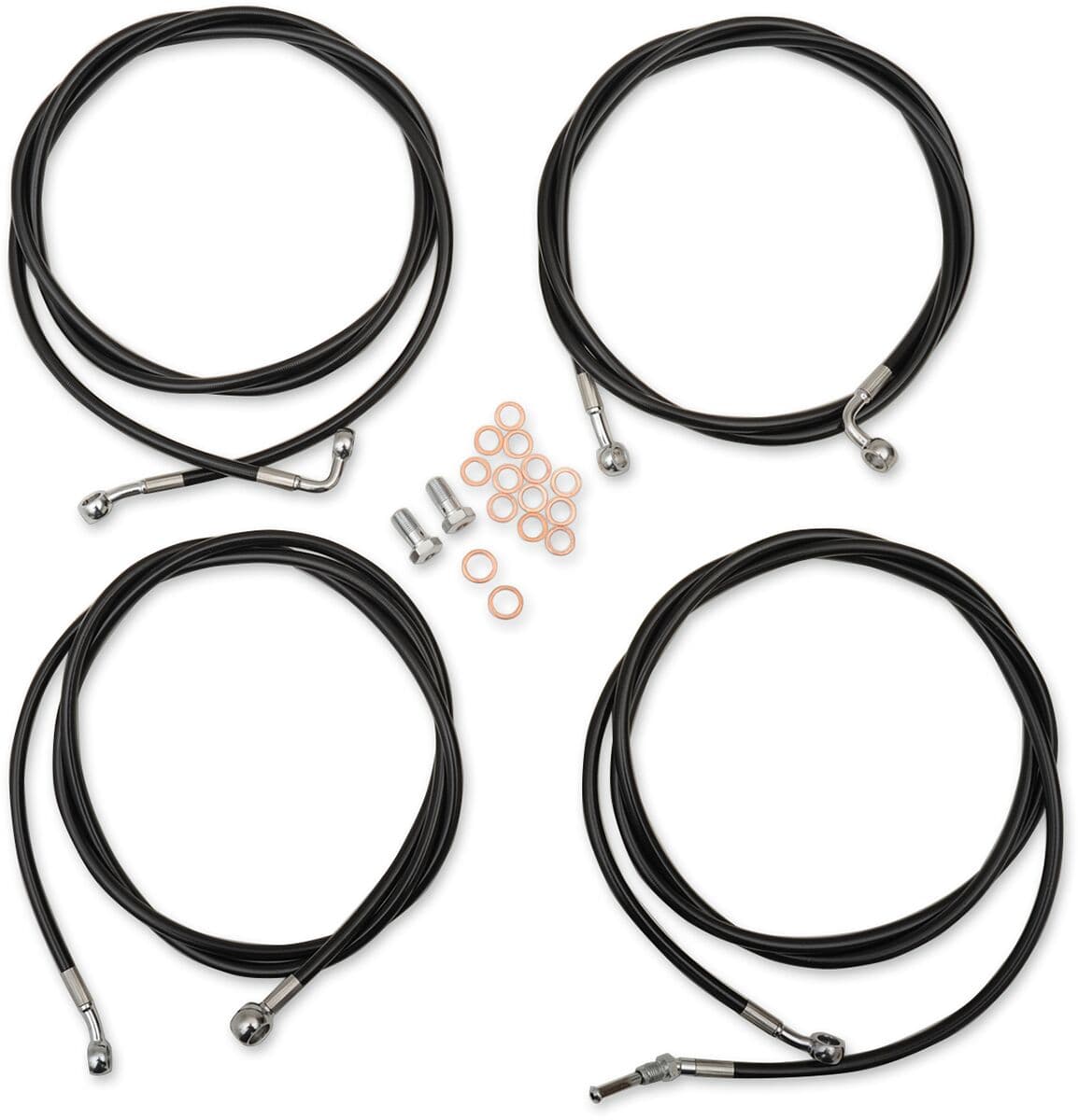 Standard Black Vinyl Handlebar Cable/Brake Line Kit
