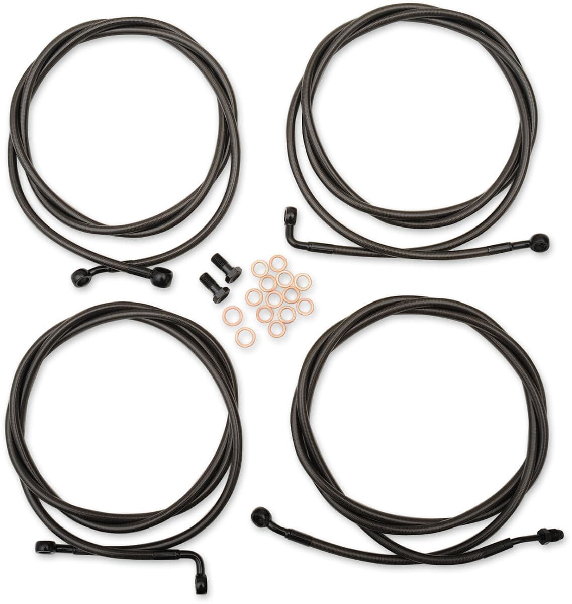 Standard Midnight Braided Handlebar Cable/Brake Line Kit