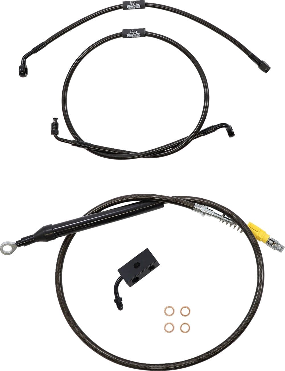 Standard Midnight Braided Handlebar Cable/Brake Line Kit