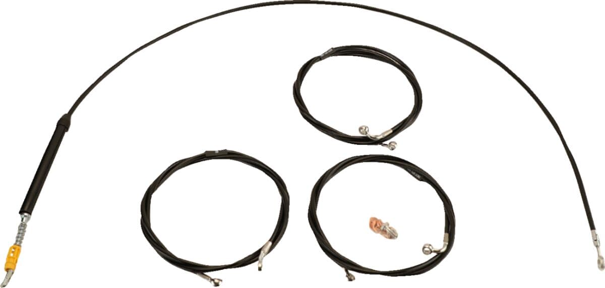 Standard Black Vinyl Handlebar Cable/Brake Line Kit