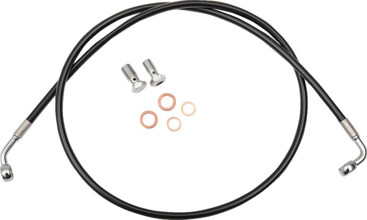 Black Braided Brake Line Kit