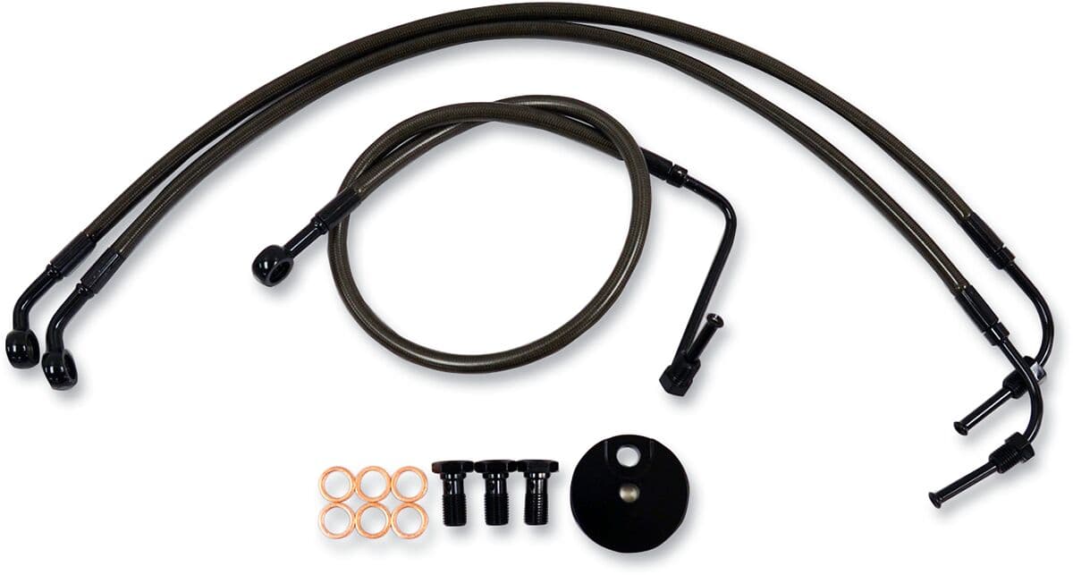 Midnight Braided Brake Line Kit