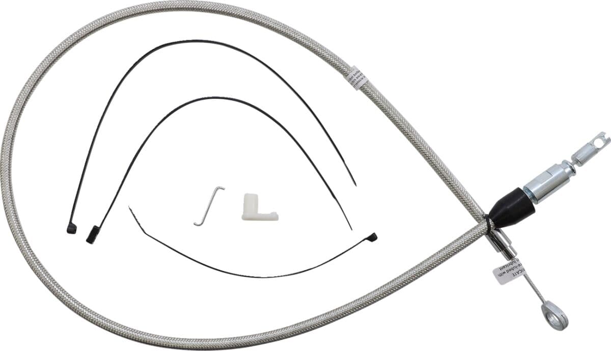 Polished Stainless Quick Connect Upper Clutch Cable