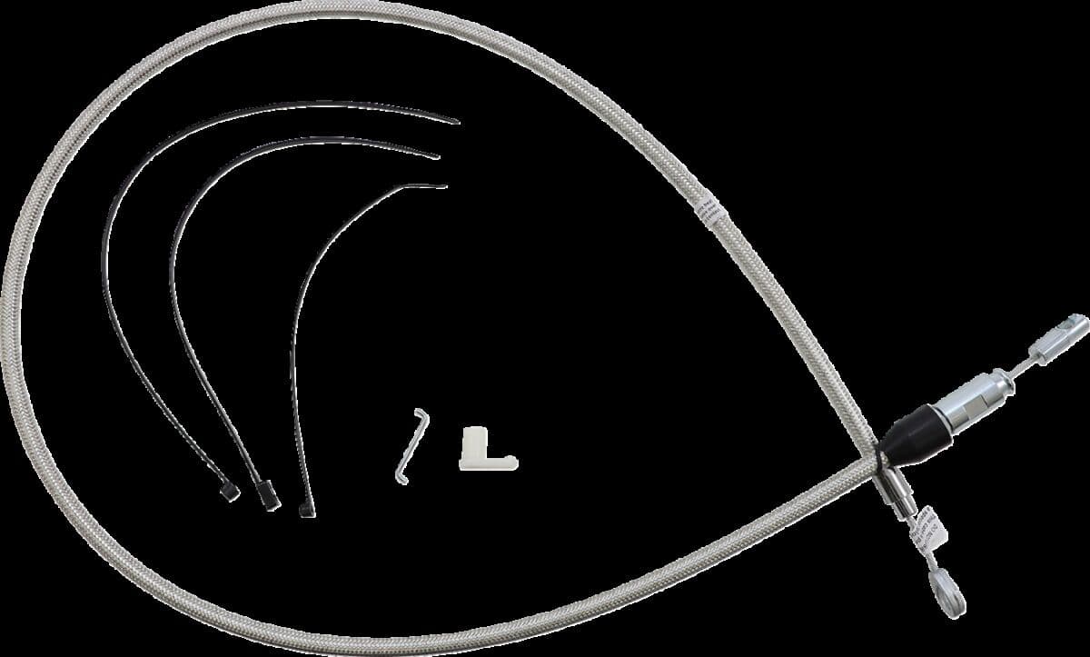 Polished Stainless Quick Connect Upper Clutch Cable