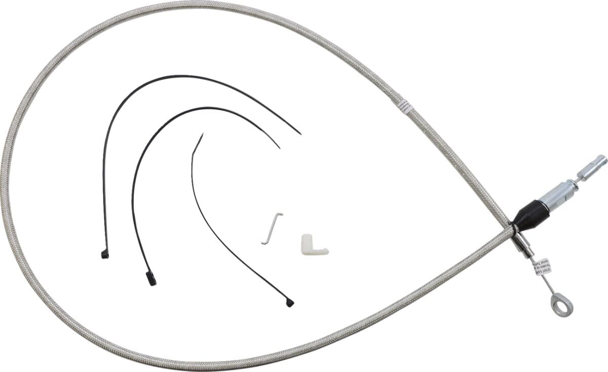Polished Stainless Quick Connect Upper Clutch Cable