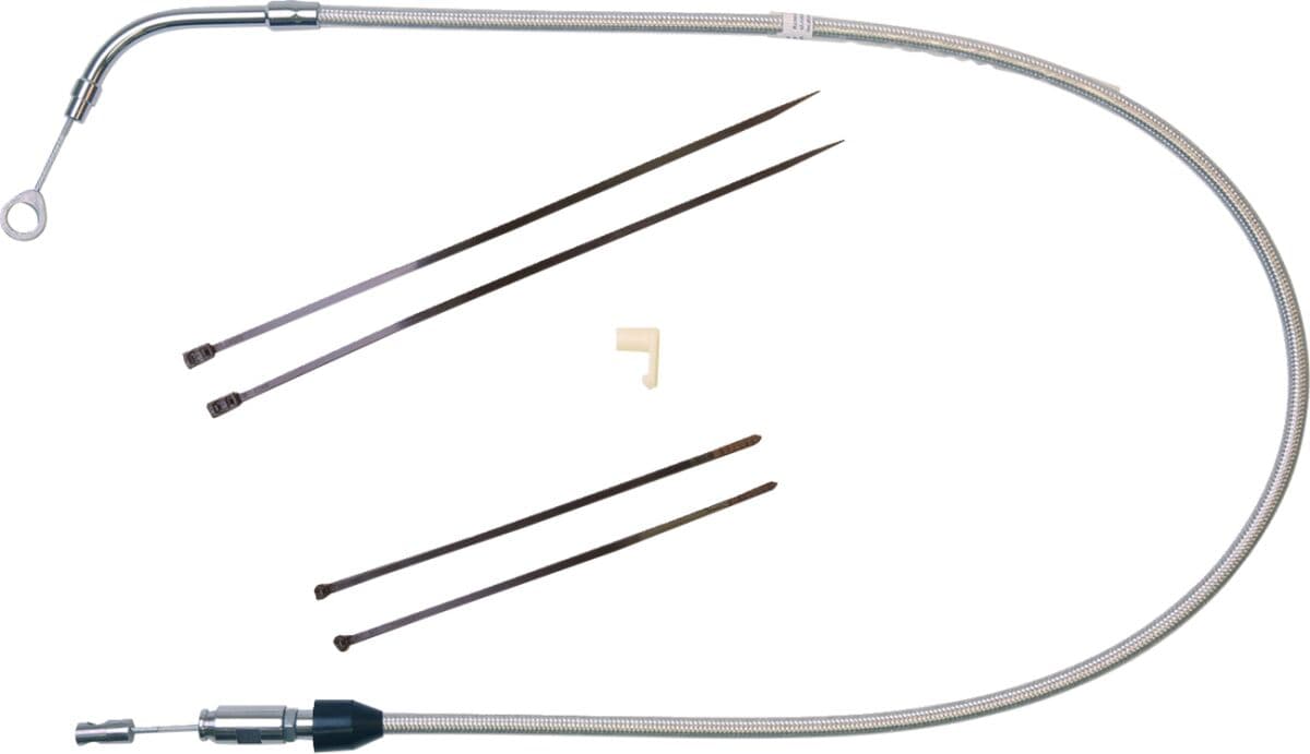 Polished Stainless Quick Connect Upper Clutch Cable