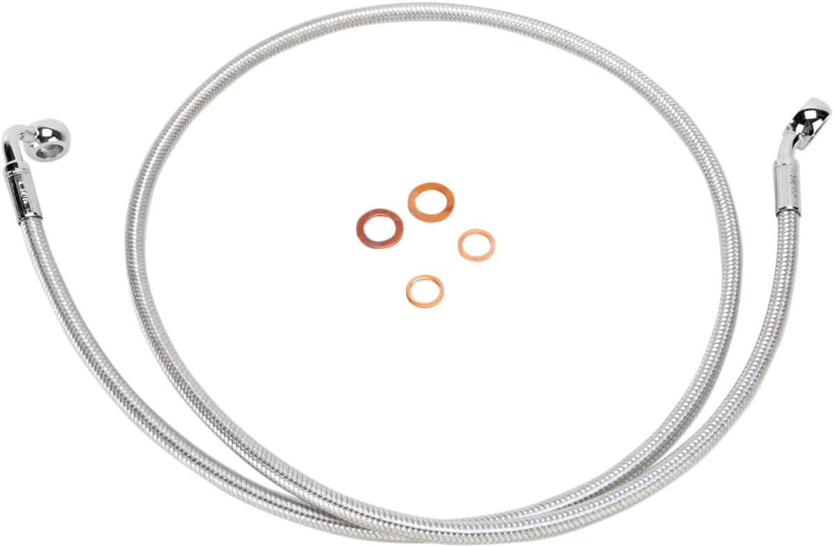 E-Z Align Braided Single Disc Front Brake Line