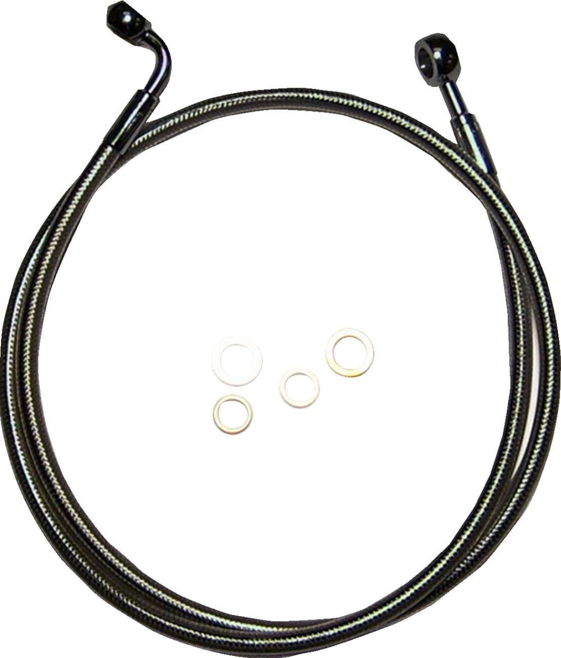 E-Z Align Braided Single Disc Front Brake Line