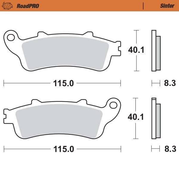 RoadPRO Sinder Brake Pad Rear