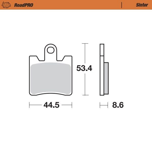 RoadPRO Sinder Brake Pad Front
