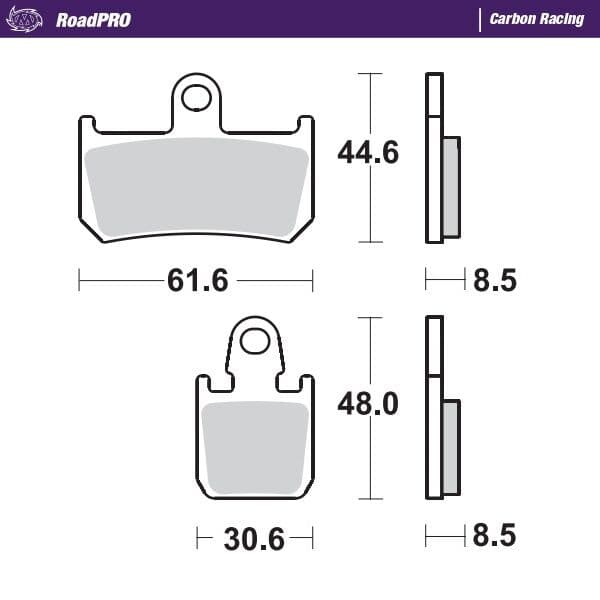 RoadPRO Carbon Racing Brake Pads