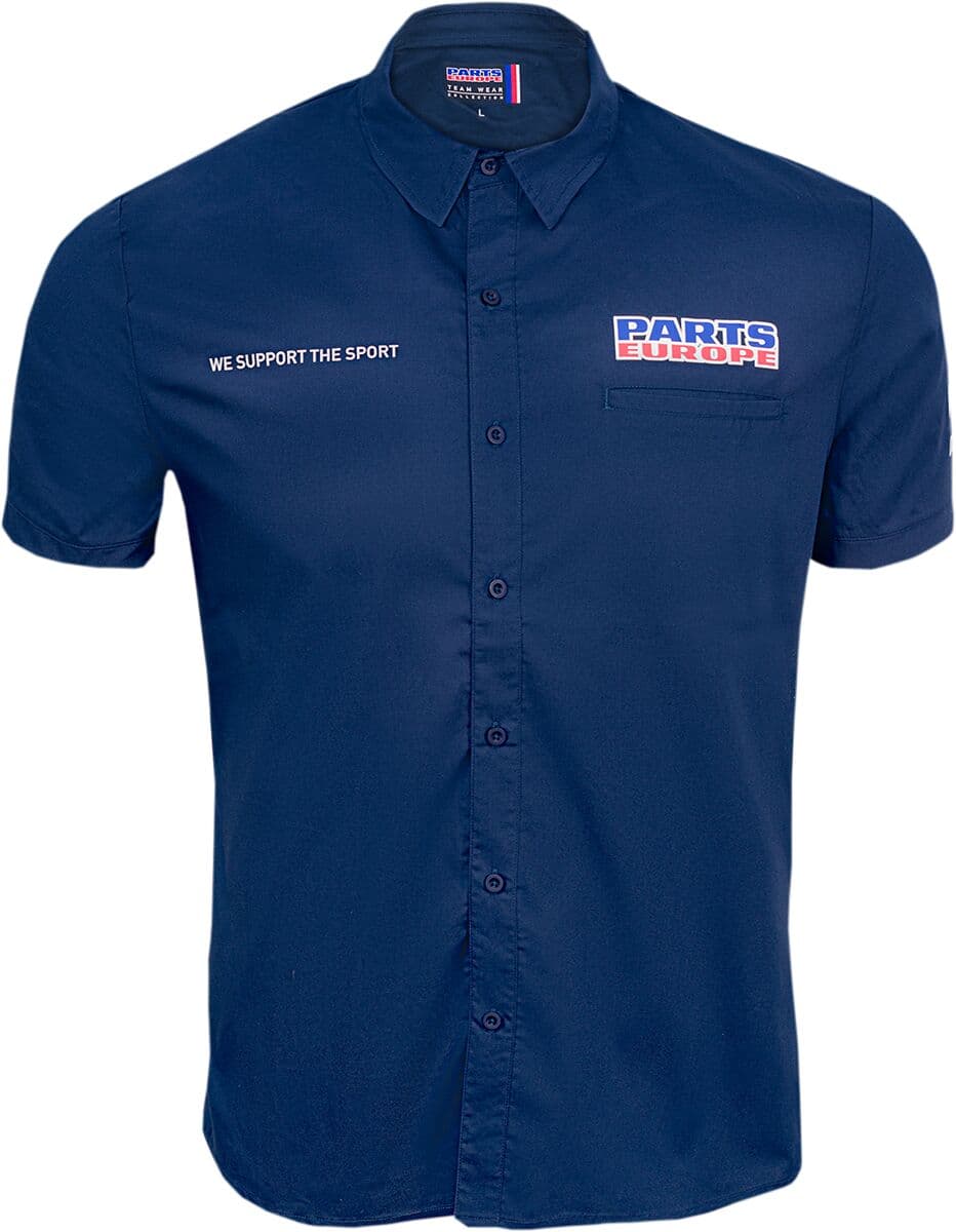 Parts Europe Button Down Short Sleeve Blue