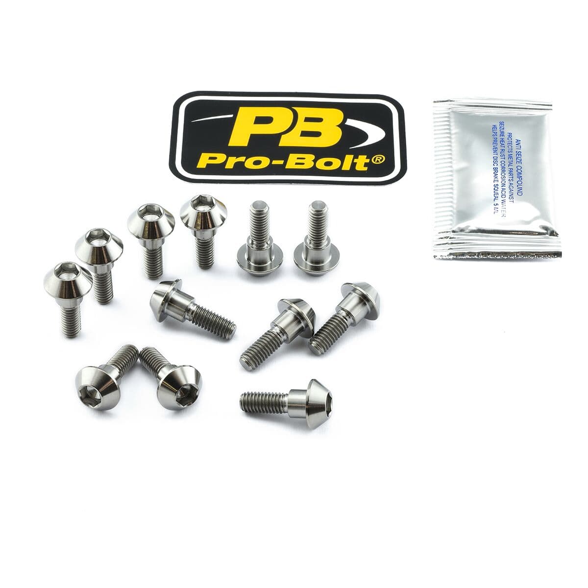 Titanium Brake Rotor Mounting Bolt Kit