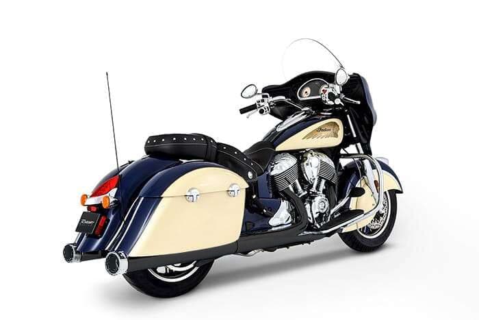 4" Slip-On Muffler Duals for Indian Chief Vintage, Dark Horse