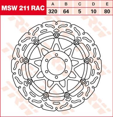 Contoured Floating Brake Rotor