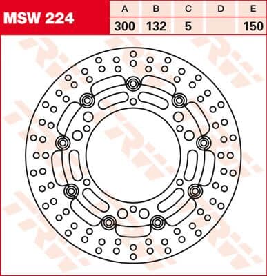 Round Floating Brake Rotor