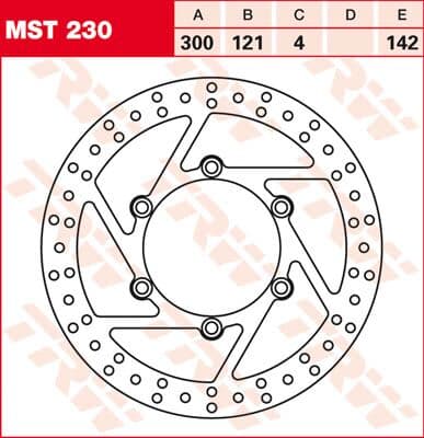 Round Fixed Brake Rotor Larger Than 300mm