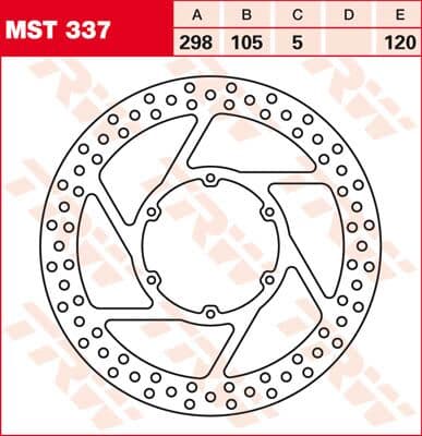 Round Fixed Brake Rotor 250-299mm
