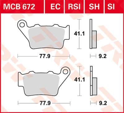 EC Series Ceramic Brake Pads