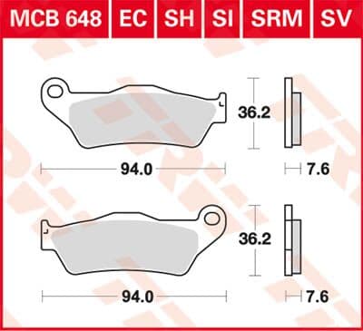 SI Series Sindered Off-Road Brake Pads