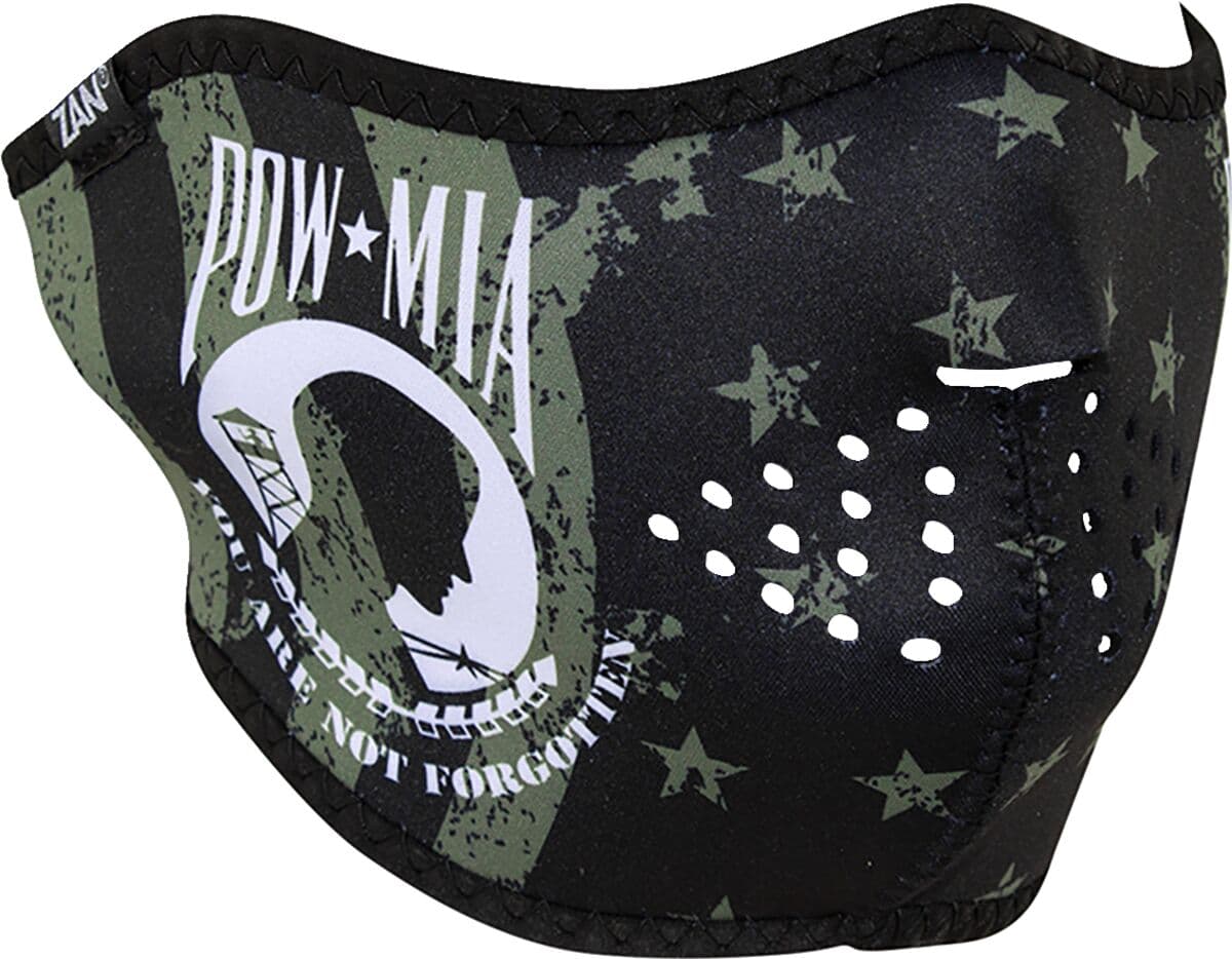 Neoprene Half Mask Black| Green