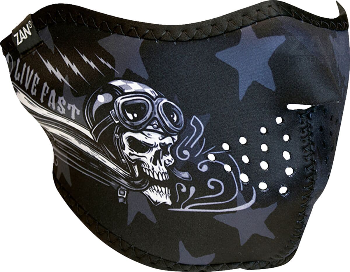 Neoprene Half Mask Black| Blue