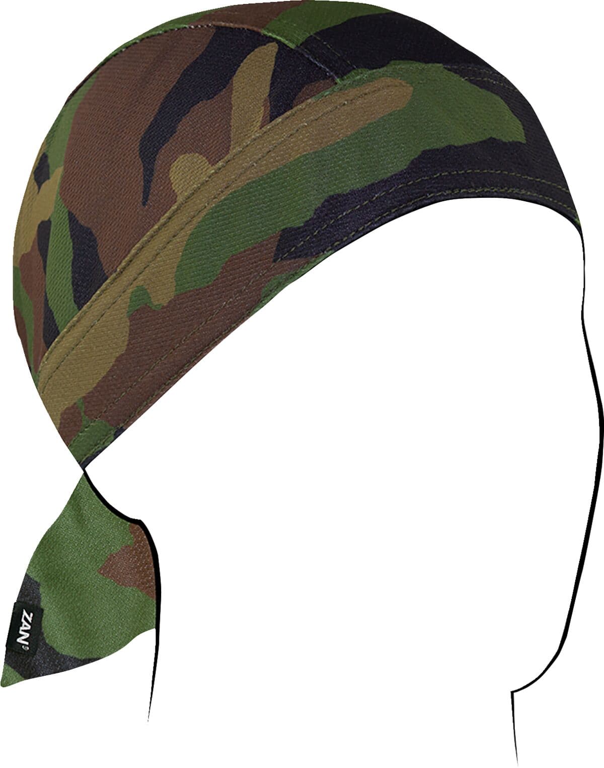 Flydanna® Micro-Mesh Polyester Headwrap Brown| Green